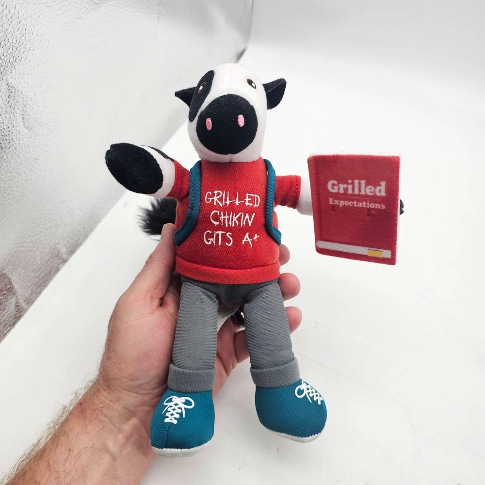 Chick-fil-A Cow Plush Grilled Chikin Gits A+ Backpack Book 2019 CFA Stuffed Toy
